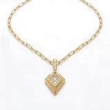 Gold Üçgen Kolye - 2