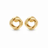 Gold Oval İnce Küpe - 2