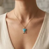 Çelik Stitch Çocuk Kolye - 1