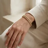 İkili gold su yolu bileklik - 1