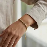 Oval Detaylı Zincir Bileklik - 1