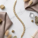 Gold Kare Taşlı Bileklik - 3