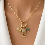 Charmlı Deniz Temalı Kolye - 1
