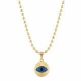 Göz Detaylı Gold Kolye - 2
