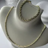 14 k Altın Kaplama Burgu Kolye Uzun