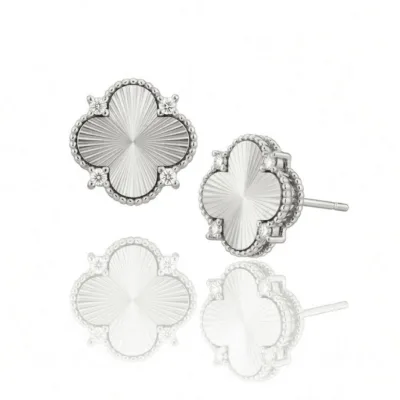 Silver Yonca Küpe - ikinci görsel