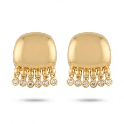 Gold Püsküllü Küpe - ikinci görsel