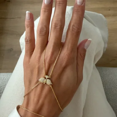Tasarım gold taşlı anka kuşu Şahmeran