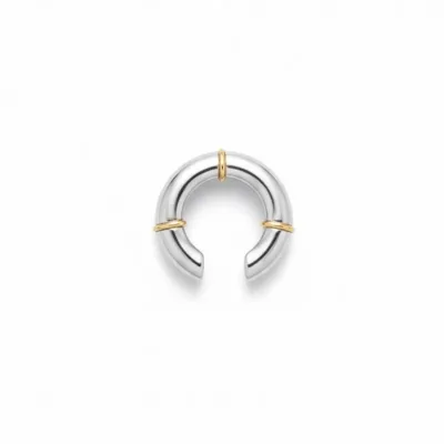 İki Renkli Halka Ear Cuff - ikinci görsel