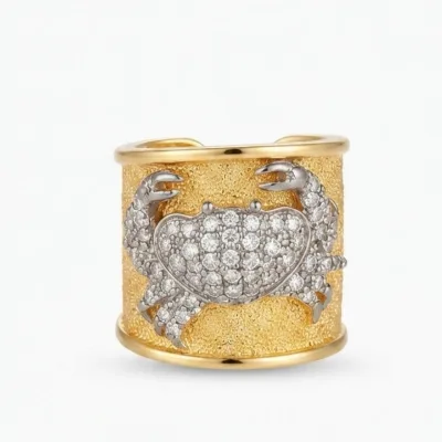 Yengeç Figürlü Ear Cuff - ikinci görsel