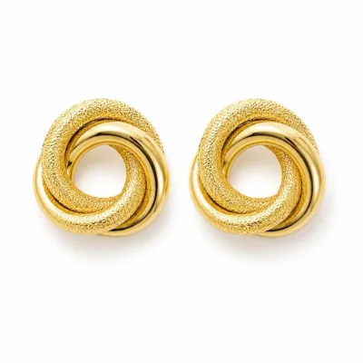 Gold Burgu Halka Küpe - ikinci görsel