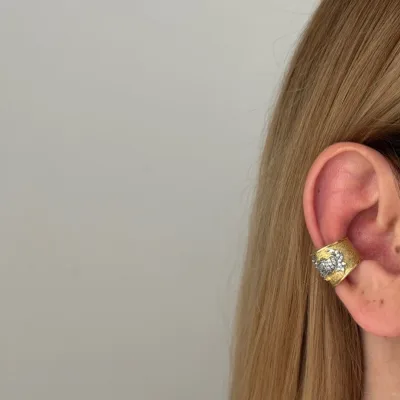 Yengeç Figürlü Ear Cuff