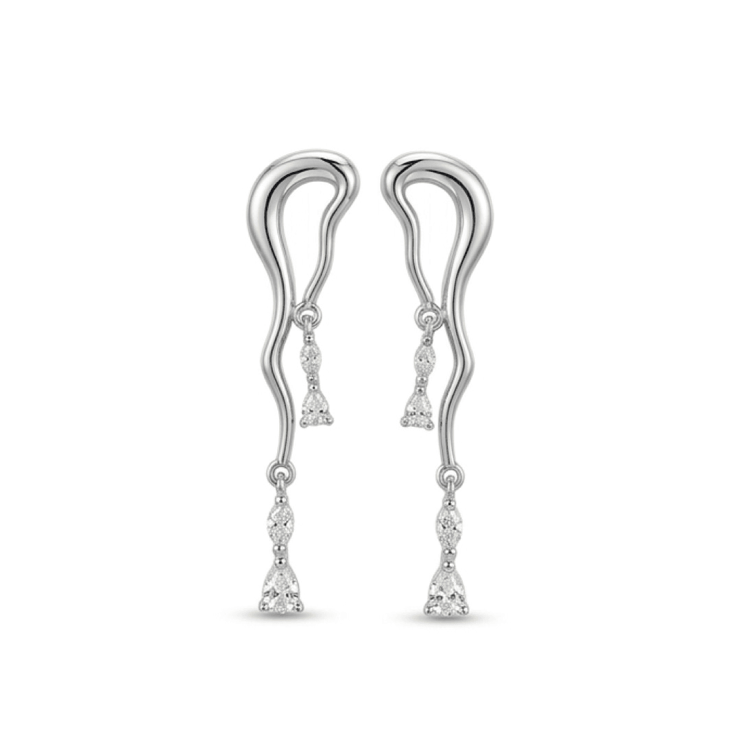 BYMN Tasarım Silver Damla Küpe - 2
