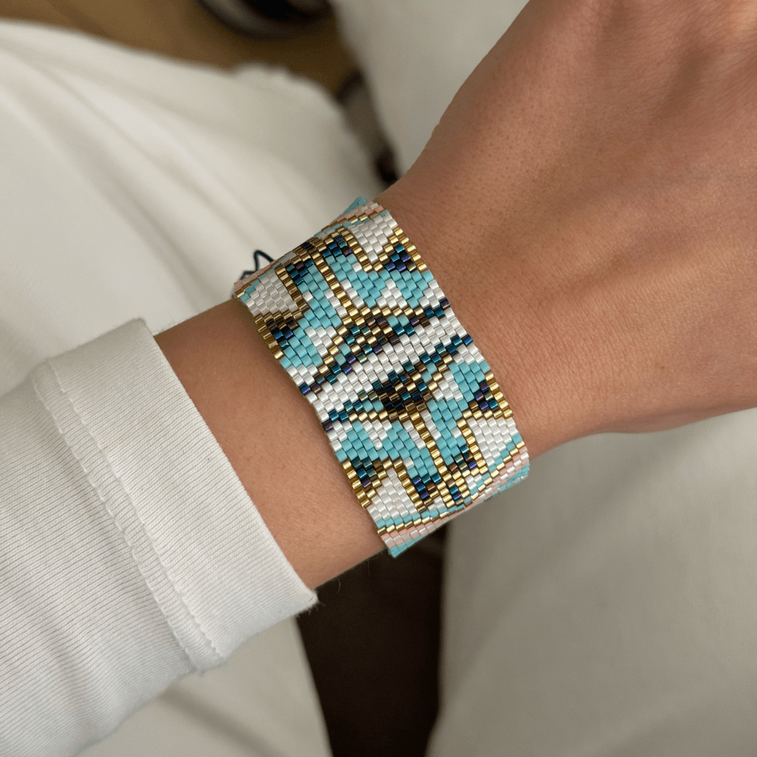 Miyuki Kilim Desen Mavi