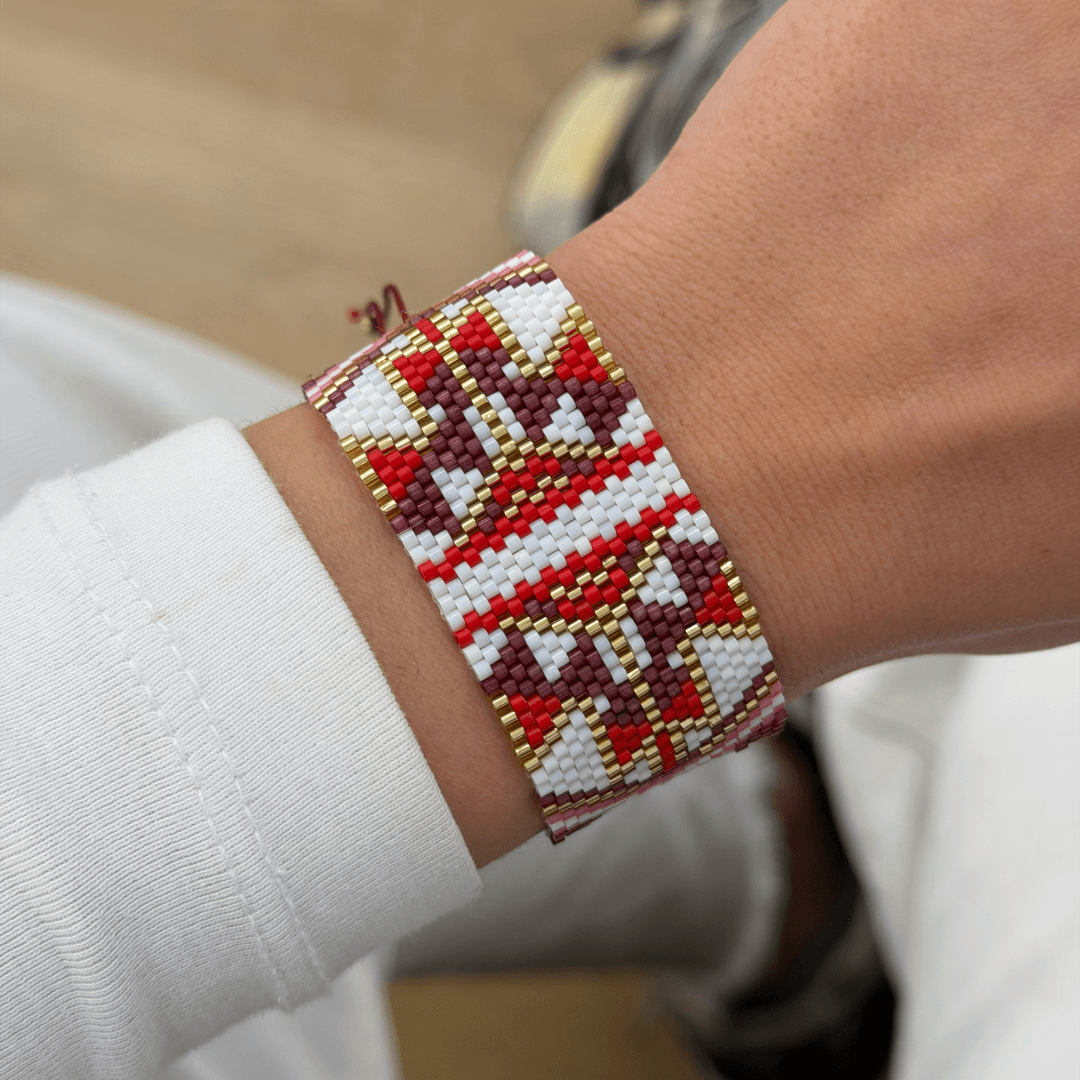 Miyuki Kilim Desen Kırmızı
